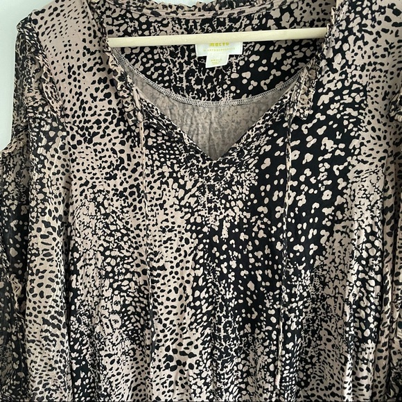 ANTHROPOLOGIE Maeve Leopard Print Ruffle Sleeve Blouse - Picture 7 of 11